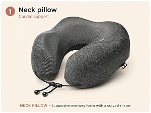 neck pillow travel pillow cervical neck pillow memory foam pillows airplane travel essentials