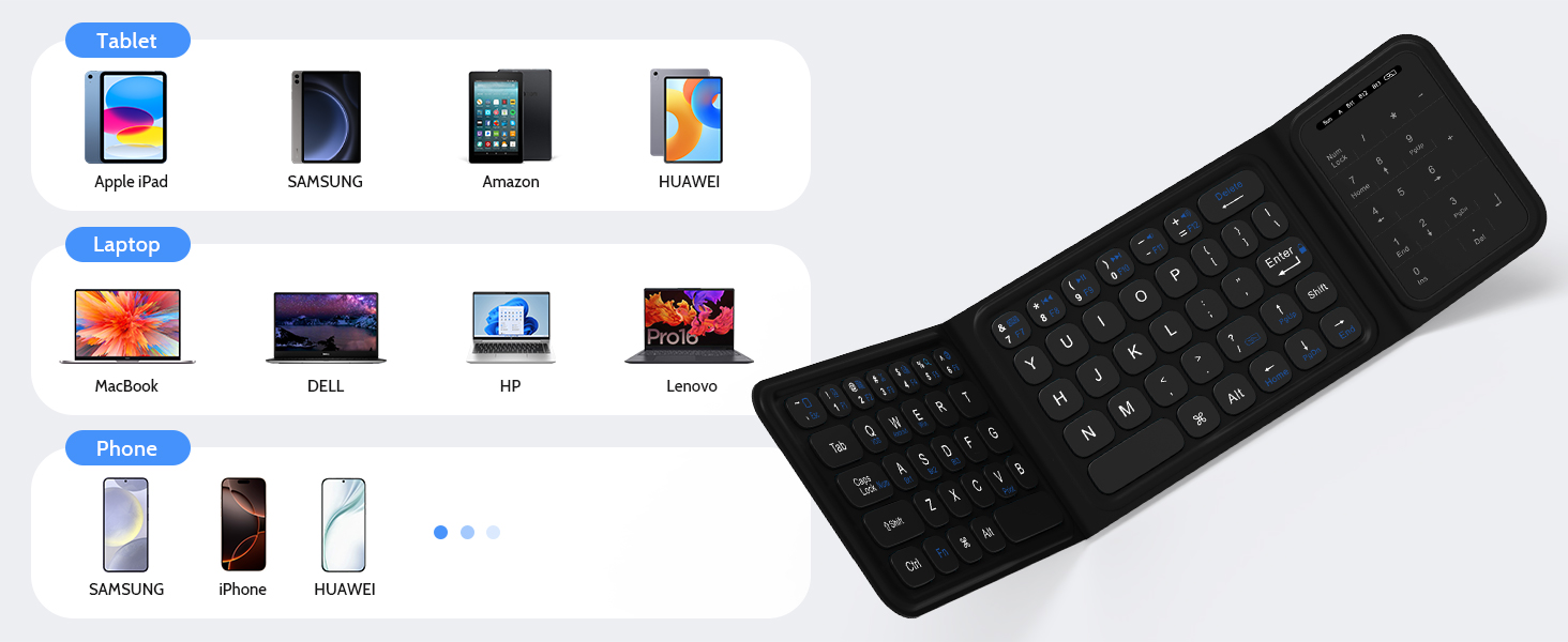 Foldable Bluetooth Keyboard