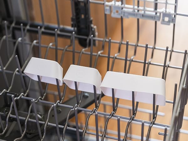Square and rectangle silicone baking cups in dishwasher