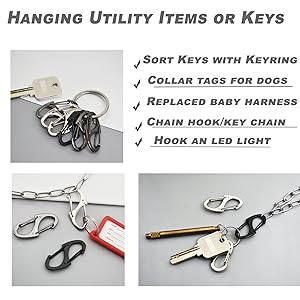Bytiyar dual carabiner clips