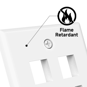 ul-listed keystone wall plate 4-Port