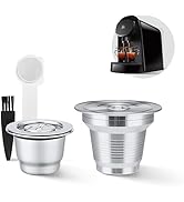 HAILASRE 2 Pcs Reusable Stainless Steel Coffee Capsules Compatible with L'OR Barista LM8012 / 60,...