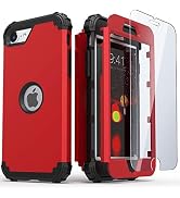 IDweel iPhone SE 2020 Case with Screen Protector,iPhone SE 2022 Case (Tempered Glass), Durable 3 ...