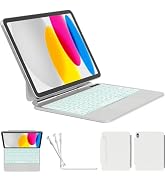 ZYNTHRALIX for iPad 11th (A16) / 10th Gen Keyboard Case, Full-Area Trackpad | 11-Color Backlit, S...