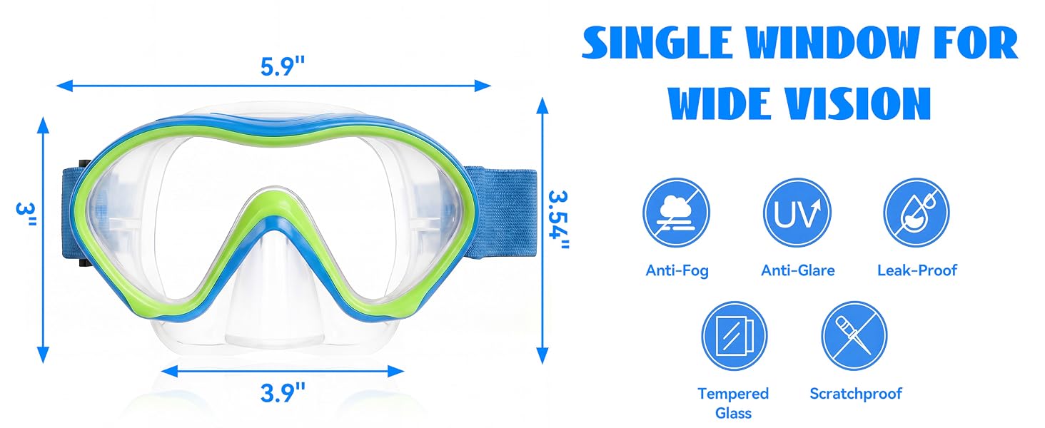 anti fog swim masks