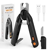 ddxcoo Dog Nail Clippers with Lights, Safe & Stress-Free for Sensitive Pets | Dual LED Lights, Sa...