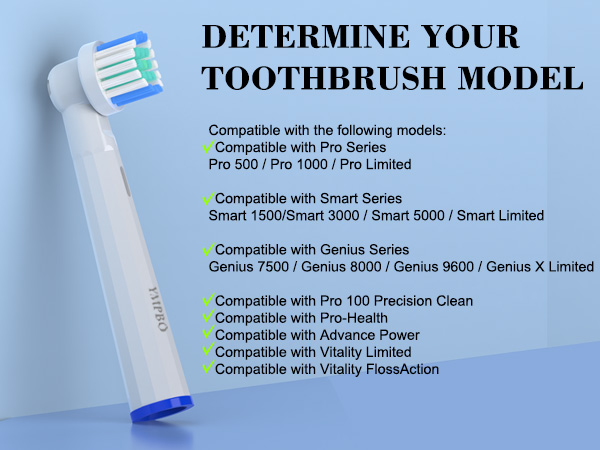Replacement Heads Compatible with Oral B Braun Electric Toothbrush