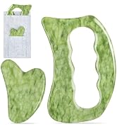 airogym Jade Stone Gua Sha Massage Tool Set, Gua Sha Muscle Scraper Tool,Scar Tissue Tool,Physica...