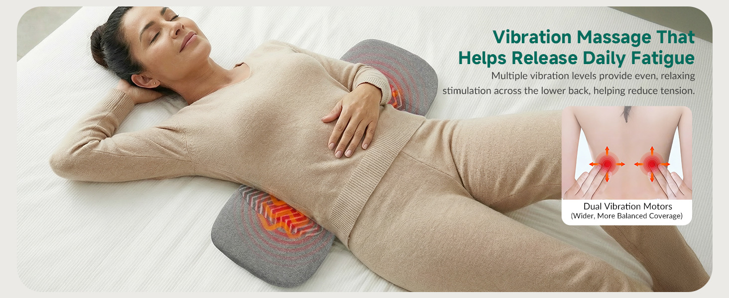 lumbar support back massage pillow