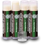 Earth's Daughter SPF Lip Balm Eucalyptus Mint 4-Pack - Lip Sunscreen, SPF 15, Organic Ingredients...