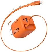 ChubbyCable ChubbyCharge MagCore 65W GaN Wall Charger with Built-in Retractable Magnetic Cable, U...