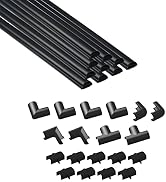 D-Line 157in Cord Hider Kit, Patented Cable Cover, Hide Wires on Wall, Channel for TV Mount Cords...