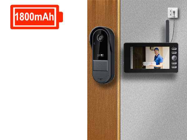 timbre con camara para puerta inalambrico video doorbell wireless no subscription intercom