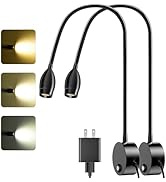ERAY LED Wall Mounted Reading Light, Bedside Reading Lights for Bed with Touch Control, 3 Dimmabl...