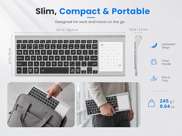 bluetooth keyboard with trackpad