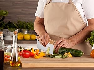 Kitchen dough scraper cutter is versatile for cutting pizza, slicing bread and more.