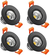 LightingWill 2inch LED Dimmable Downlight, 3W COB Recessed Ceiling Light, Warm White 3000K-3500K,...