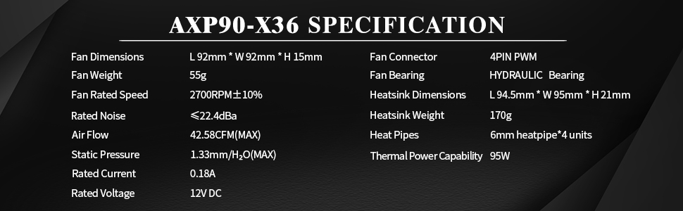 AXP90 X36 cpu cooler