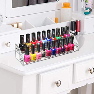 2 Tier Clear Acrylic Nail Polish Holder
