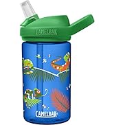 CamelBak Eddy+ Kids Water Bottle with Bite Valve Straw, Leak-Resistant Easy-Sip Design