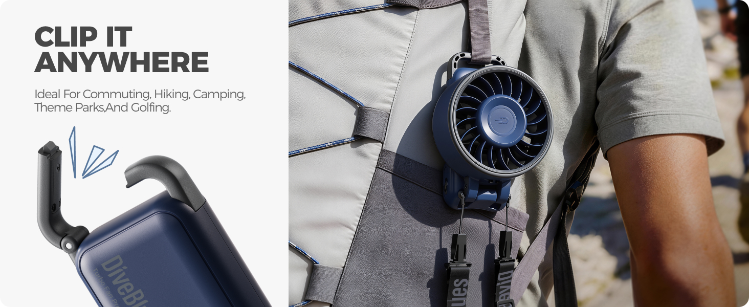 super portable clip on fan