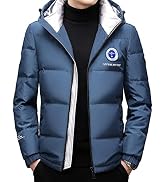 FSD. WG Men's Hooded Puffer Jacket Winter Thicken Cotton Coat with Removable Hood (Size: M-4XL)