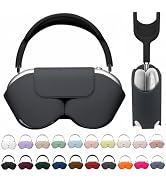 Maxjoy for Apple Airpods Max Smart Case Cover, Soft PU Leather Protective Cover Accessories for A...