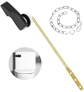 Toilet Flush Handle, Universal Toilet Handle Replacement Kit, Zinc Alloy Toilet Tank Trip Lever w...