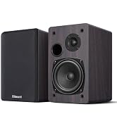 Elimavi Passive Bookshelf Speakers, Requires a Receiver or Amplifier,Walnut | 2-Way Design with 4...