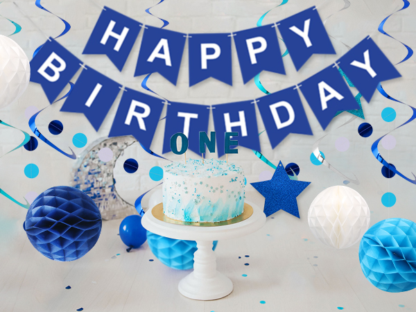 Blue Birthday Decorations