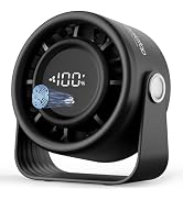 Gaiatop Small Desk Fan Rechargeable, 5in Personal Fan 4000mAh Battery Powered, Touch Control LED ...