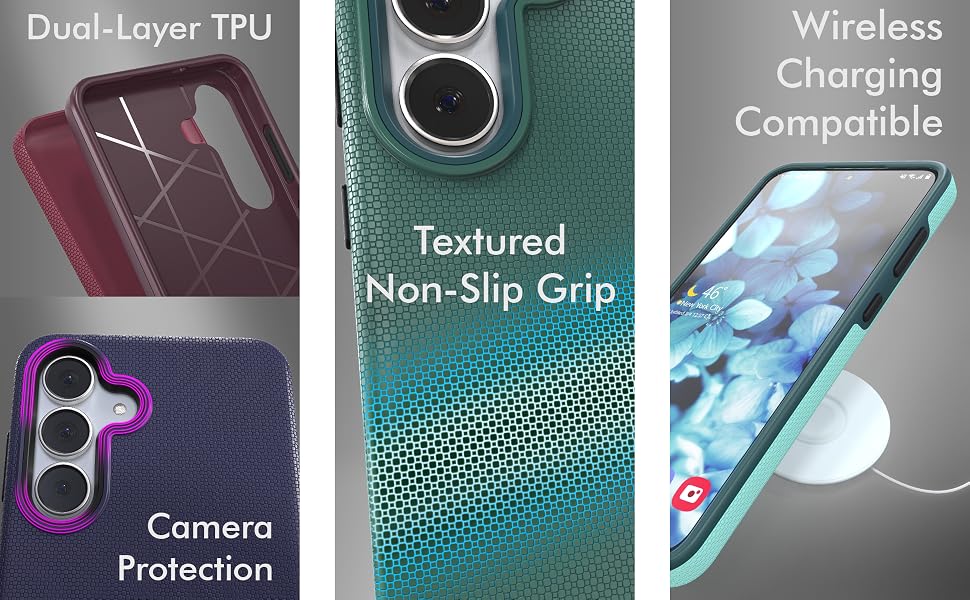 samsung s25 FE case dual layer military grade heavy duty drop tested lifeproof grippy protection