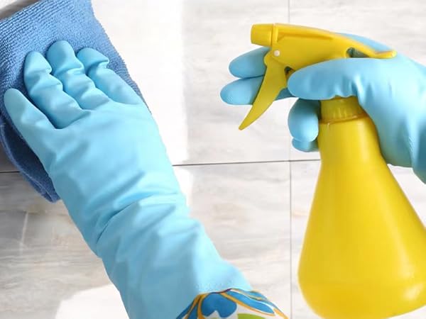 cleaning gloves