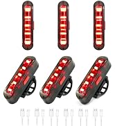 Bike Tail Light, Bicycle Rear Lights USB-C Rechargeable LED Cycling Safety Flashlight with 4 Ligh...