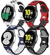 Lerobo 4 Pack Compatible for Samsung Galaxy Watch 4 Band & Galaxy watch 5 Band 40mm 44mm/Galaxy W...