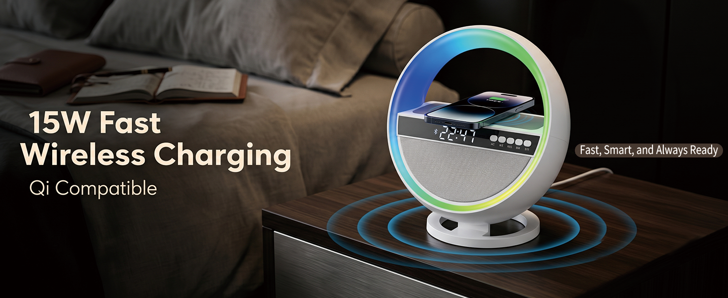15W wireless charging station