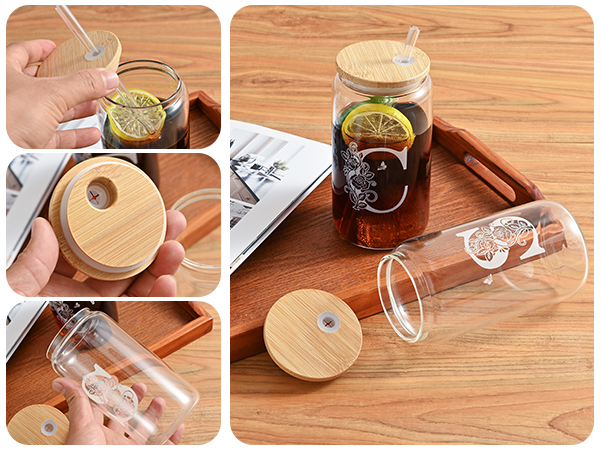 Monogrammed Glass Cup