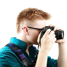 Universally Compatible Digital Camera Harness System with Key Ring Attachment by USA Gear