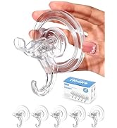 Antimbee (5 Pack) Suction Cup Hooks, Max Hanging up to 11 lbs, Reusable Suction Cup Hangers Holde...