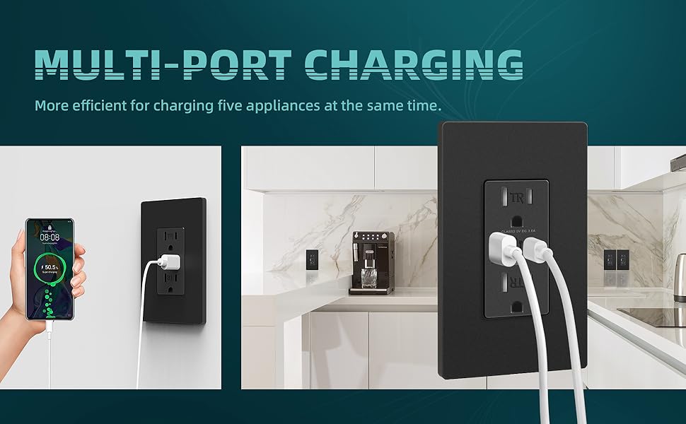 Charging Power Outlet with USB Ports