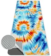 alissgorat Yoga Mat Towel,Hot Yoga Towel High-Definition Pattern,Machine Washable with Ultra-Abso...