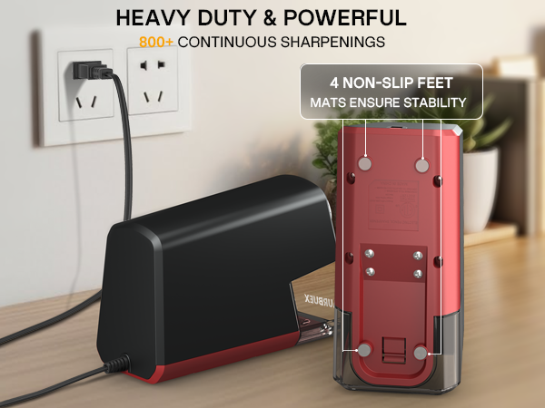 Quiet electric sharpener