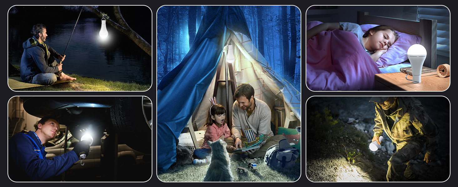 Rechargeable Light Bulb with Remote