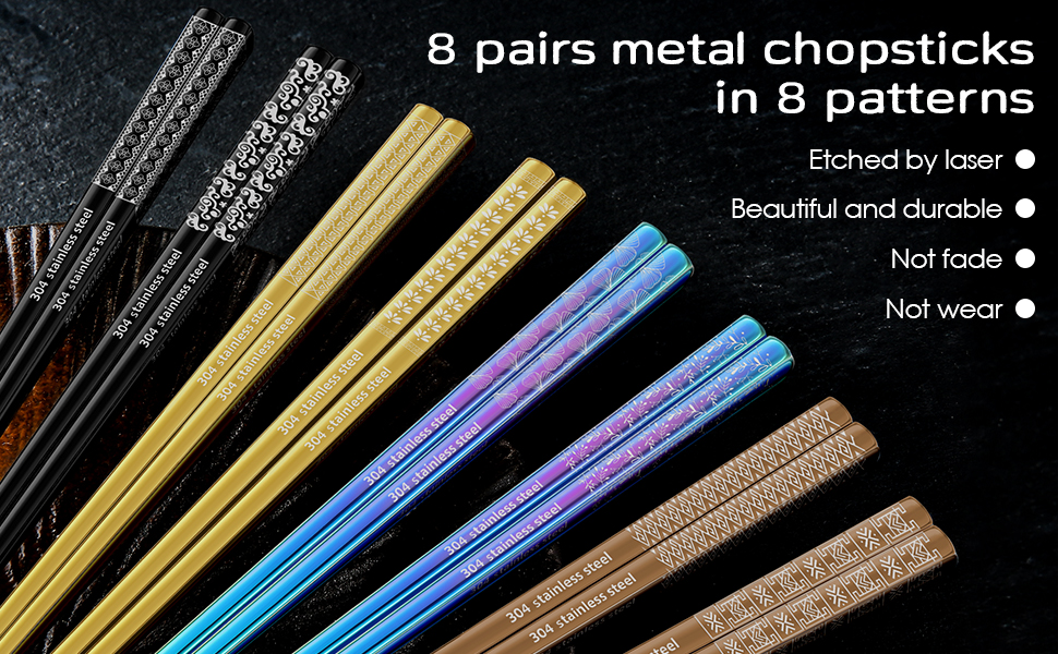 9.25 inch metal chop ticks