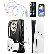 Joso LED Light Strip for PS5, RGB Ring with 8 Colors 400 Effects for PS5 Pro/PS5 Slim and Initial...