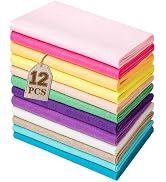 HaoFeiJH 12 Rolls 8"x20" 1.6mm Thick Soft Felt Fabric Sheets – 12 Assorted Morandi Colors for DIY...
