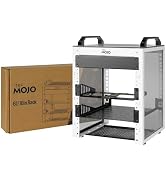 Tecmojo 6U Network Rack, 10 inch Mini Server Rack with 2 Side Translucent Panels & 2 Top Handles,...