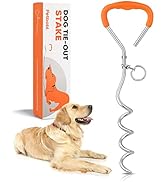 Petbobi Dog Tie Out Stake - 16? Heavy Duty Dog Anchor for Yard Camping, 9mm Solid Steel, Soft Gri...