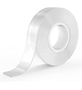 Double Sided Tape Heavy Duty, Extra Large Nano Double Sided Adhesive Tape, Clear Mounting Tape Pi...