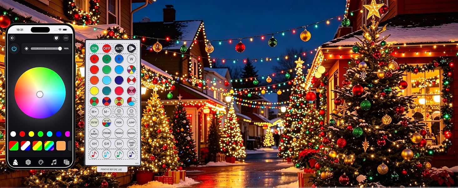 Smart Color Changing Xmas Lights